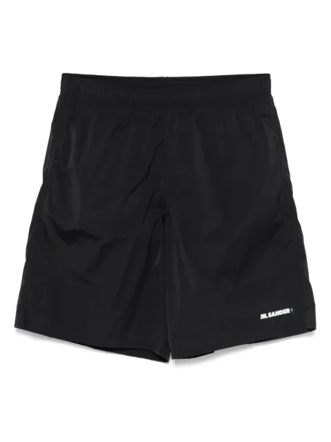 Jil Sander shorts de playa con logo estampado