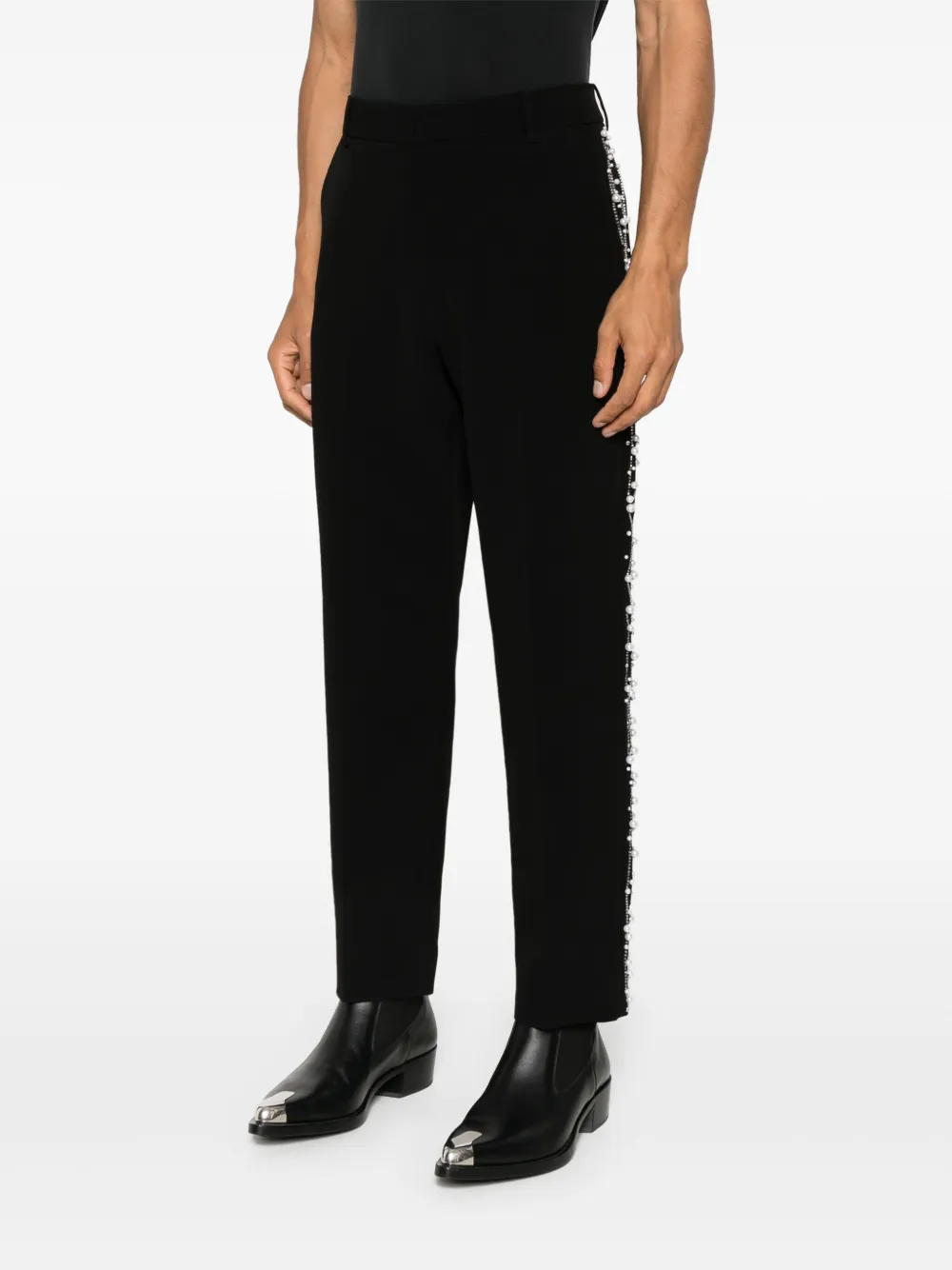 Balmain Broek met parels Zwart