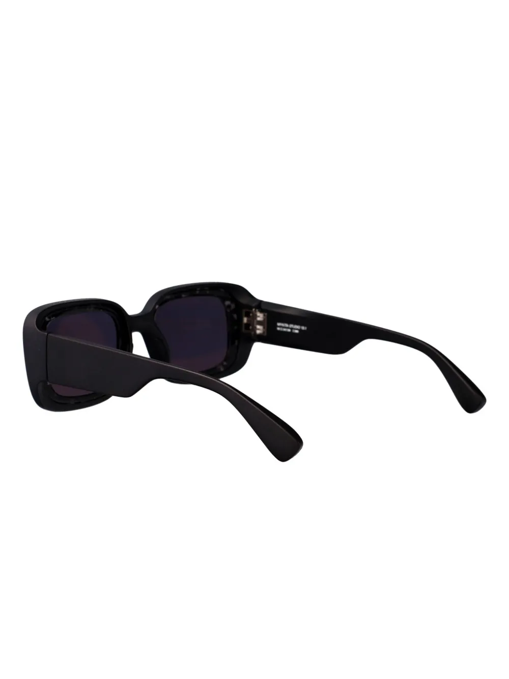 Mykita Zonnebril met rechthoekig montuur Zwart