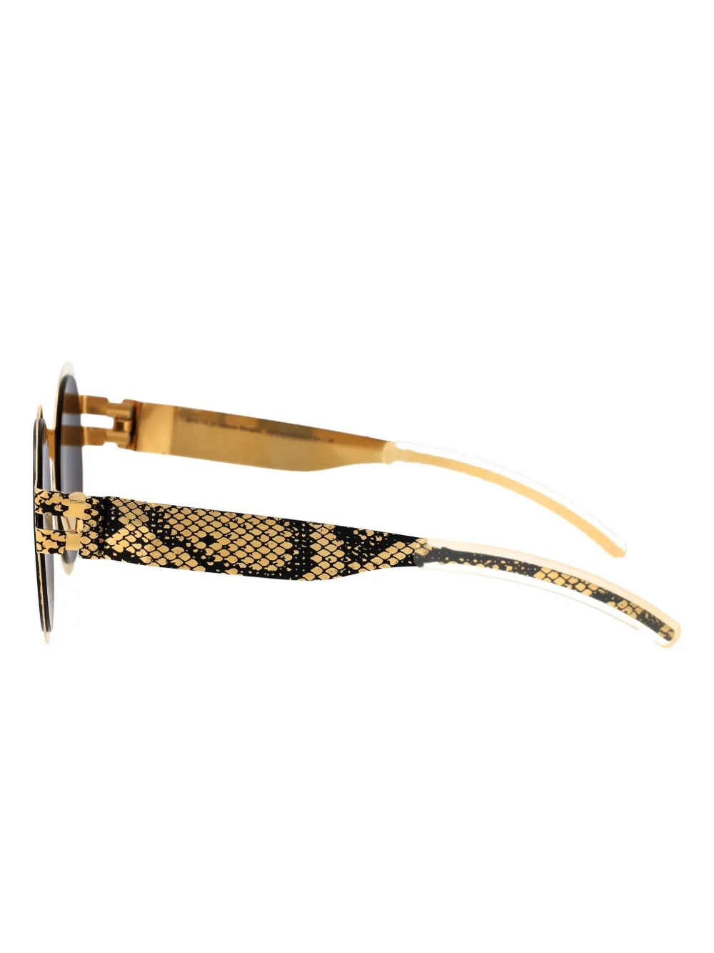Mykita Zonnebril met rond montuur Goud