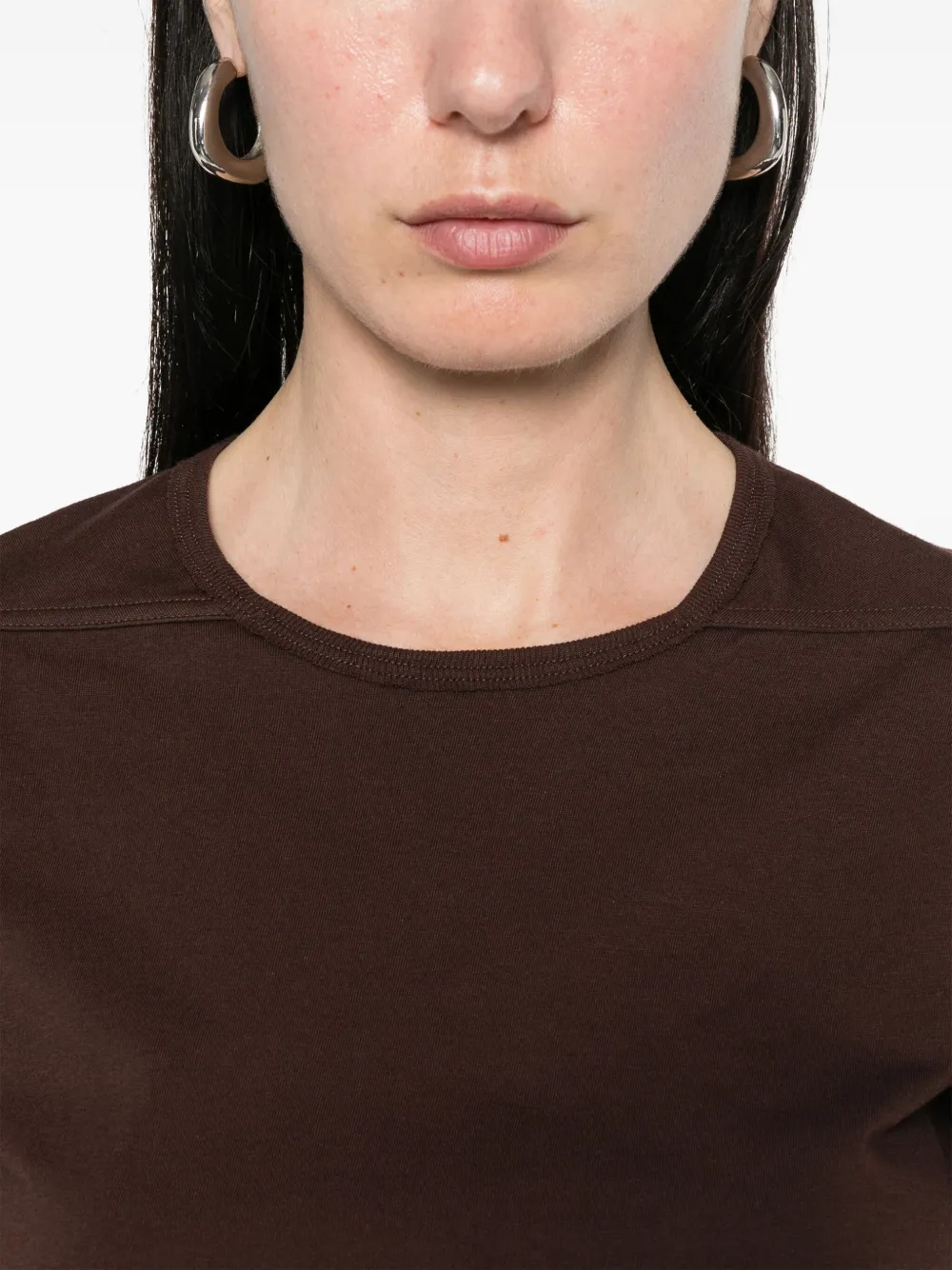 Rick Owens T-shirt met print Bruin