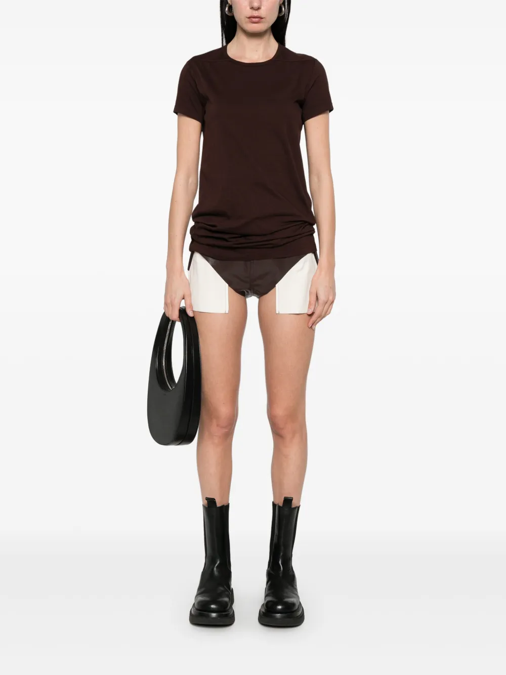 Rick Owens T-shirt met print - Bruin