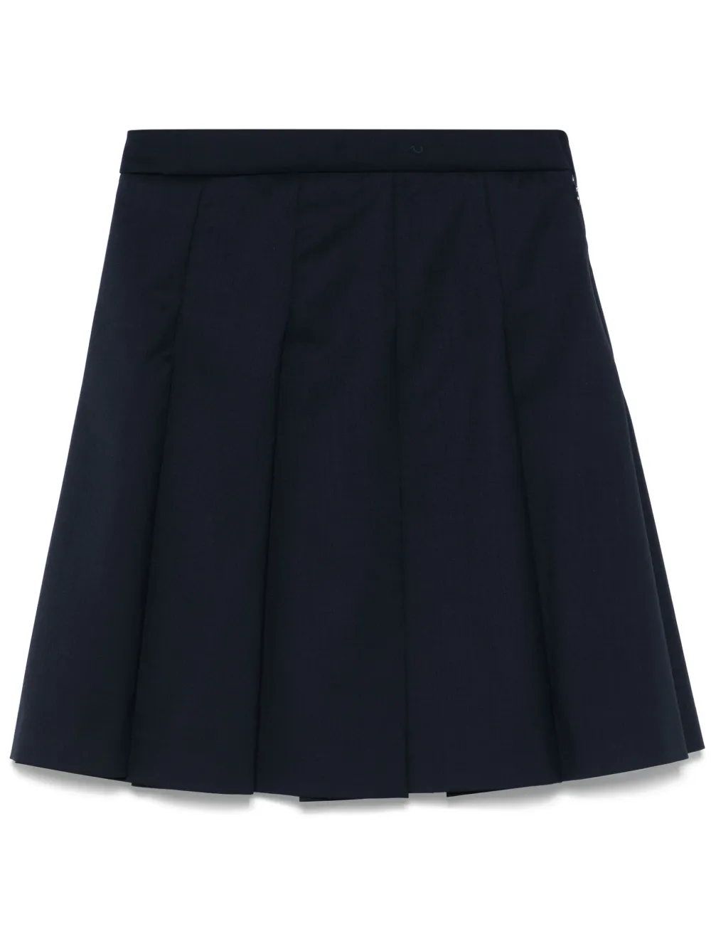 pleated mini skirt