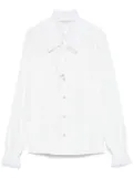 Alessandra Rich silk poplin shirt - White
