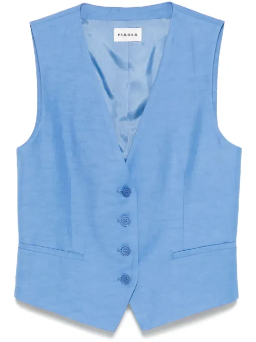 P.A.R.O.S.H. gilet Raisa - Bleu - P.A.R.O.S.H. - Modalova