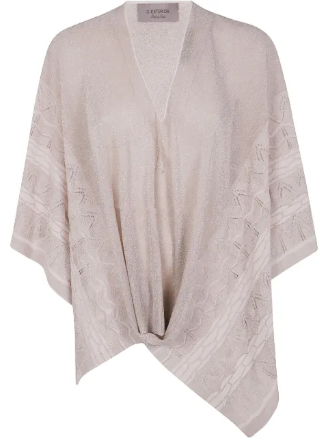 D.Exterior v-neck knitted top