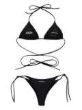 VETEMENTS logo-print bikini set - Black