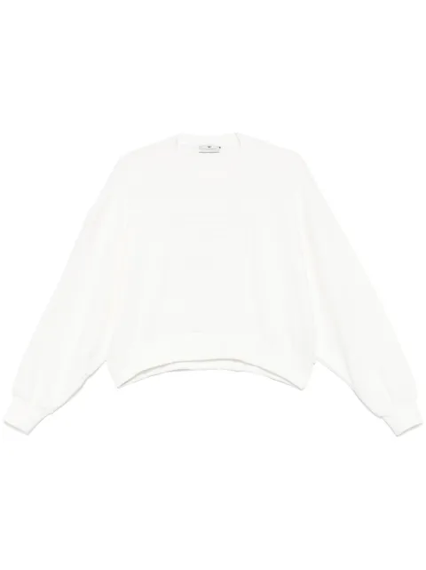 Elisabetta Franchi sudadera con logo en relieve
