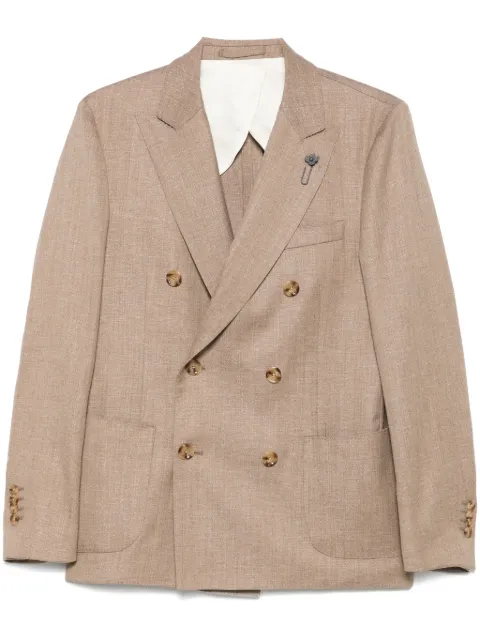 Lardini brooch-detail blazer