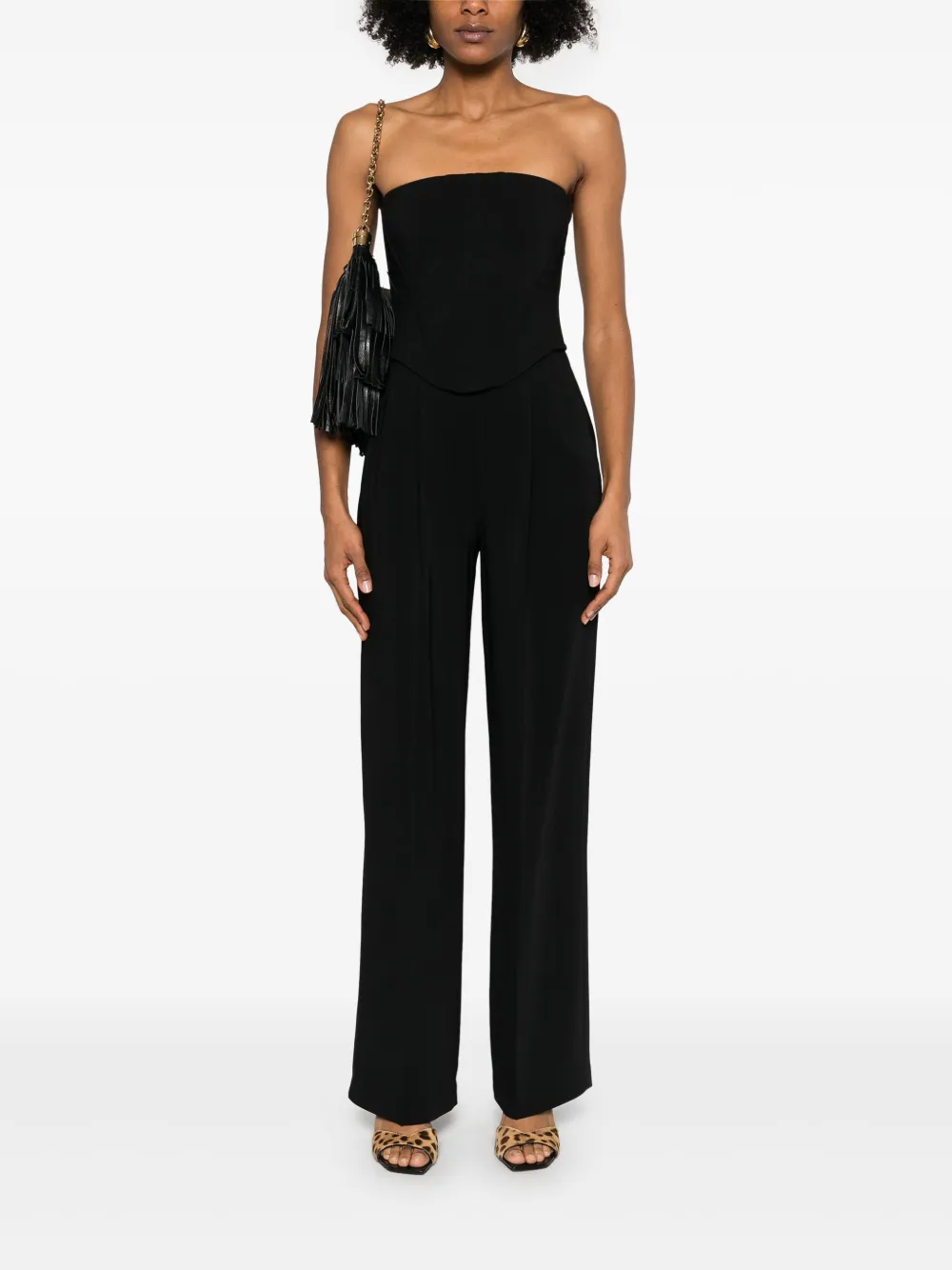 PINKO Strapless jumpsuit - Zwart