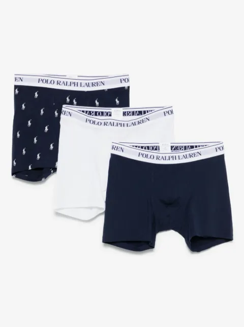 Polo Ralph Lauren logo-waistband boxers (set of three)