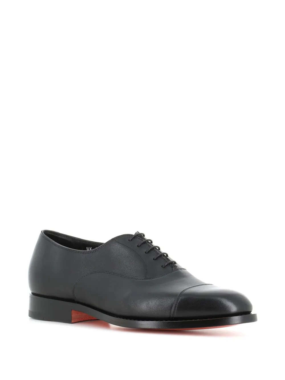 Santoni leather oxford shoes - Zwart