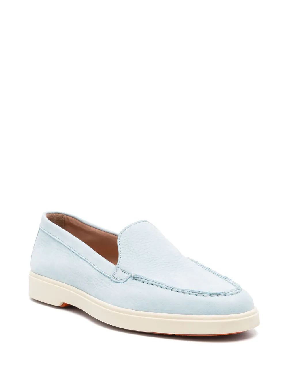 Santoni leather loafers - Blauw