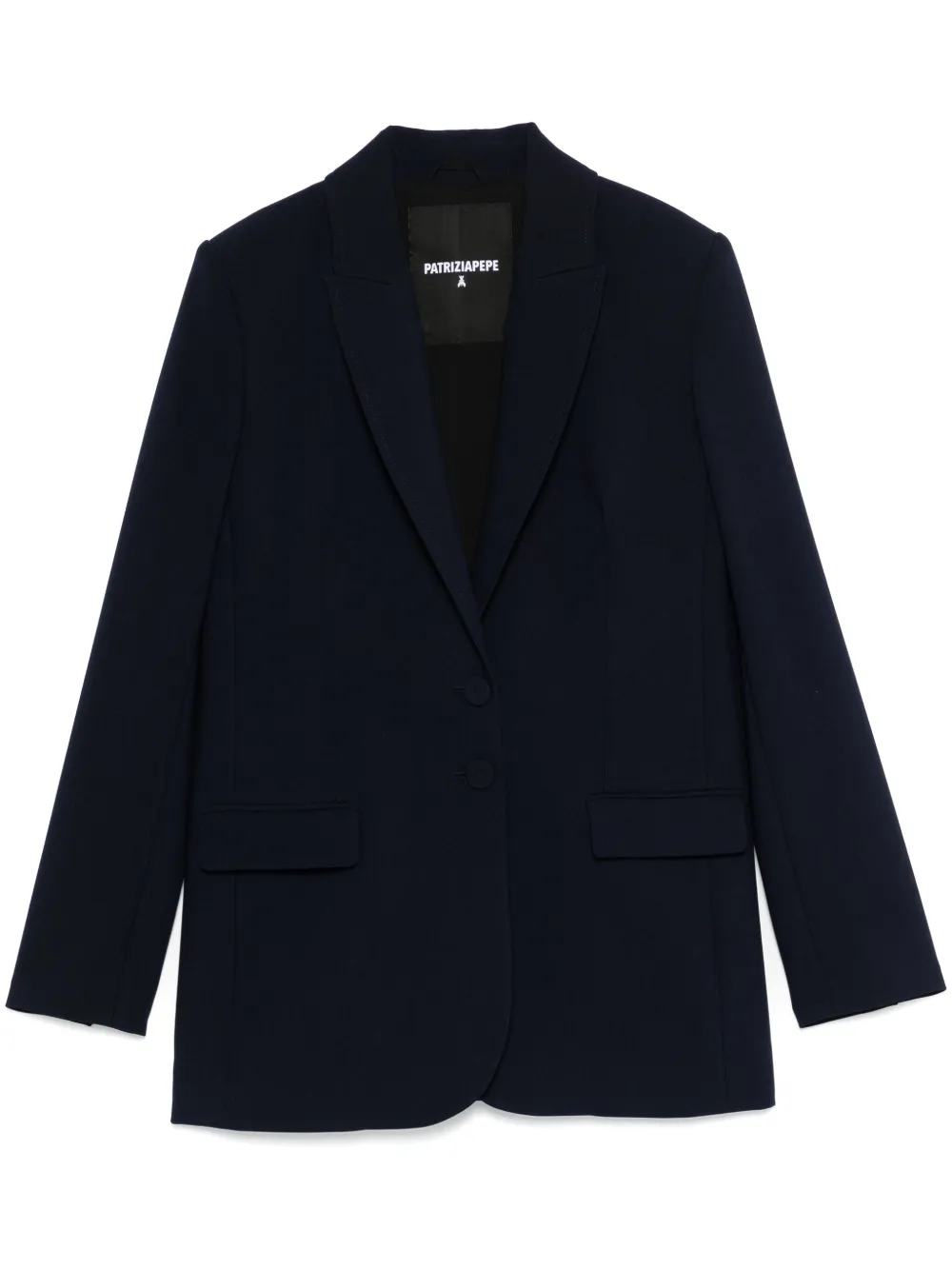 Patrizia Pepe Blazer met enkele rij knopen Blauw