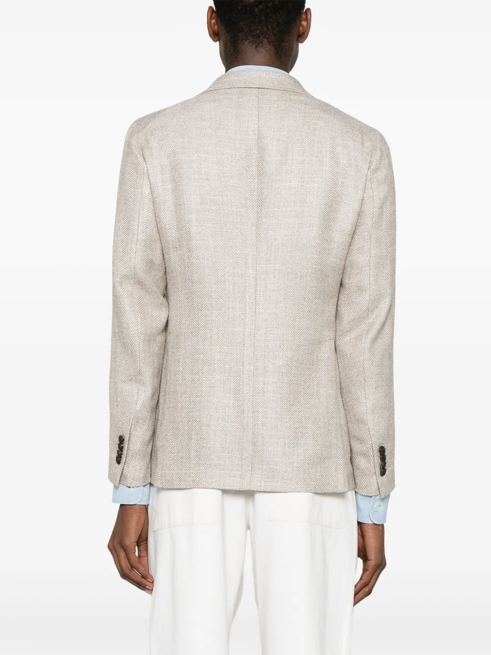 Tagliatore Blazer met broche Bruin
