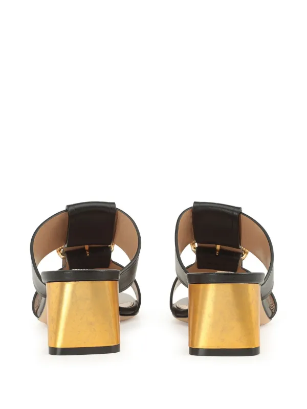 SERGIO ROSSI●Precious掲載●SR Sea Scaleカーフレザーサンダル Sergio Rossi Sea Scale Sandals | Black | FARFETCH GE