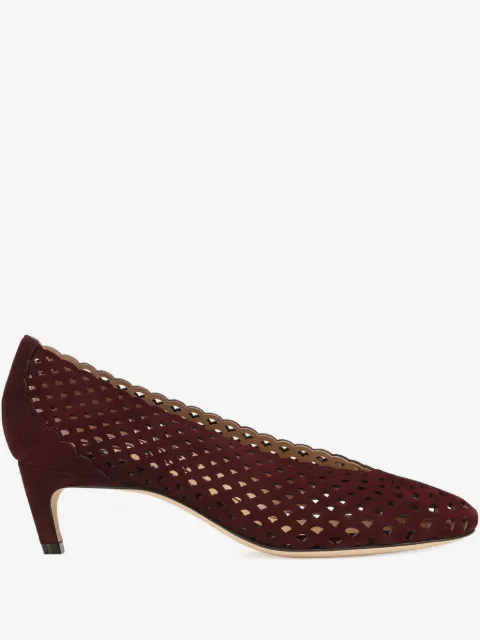 Sergio Rossi 50mm leather pumps