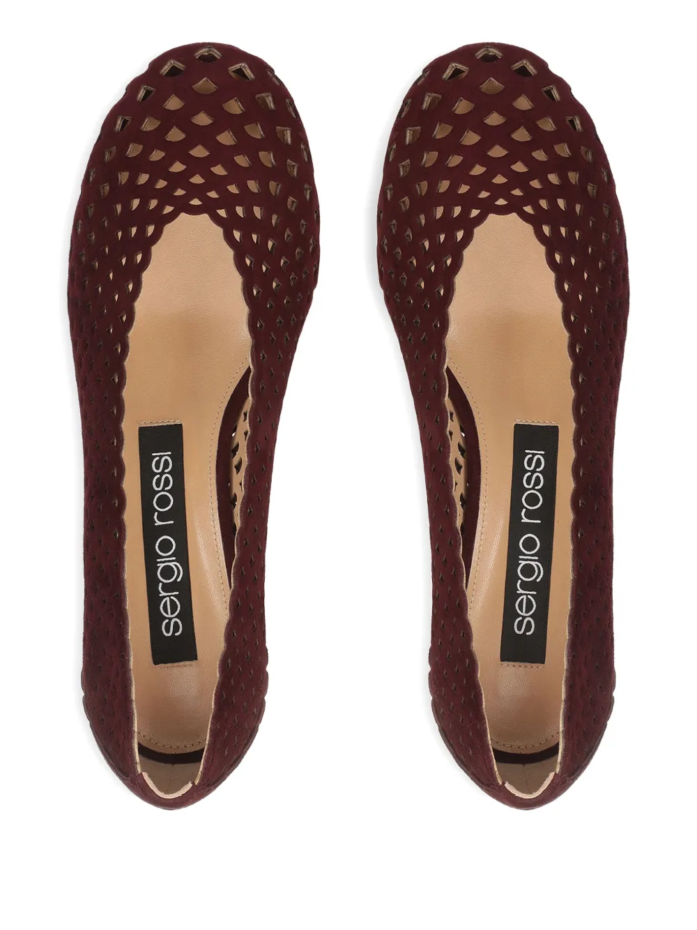 Sergio Rossi 50mm leather pumps Red