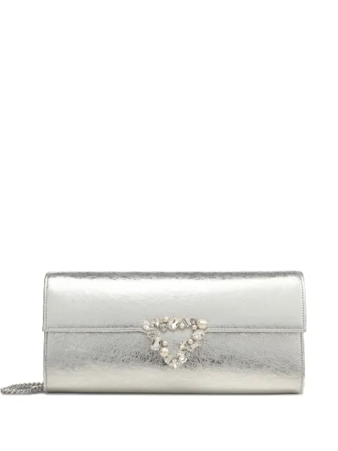 Sergio Rossi Precious crystal-embellished clutch