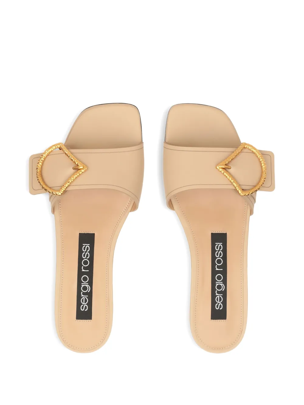 Sergio Rossi leather sandals Neutrals