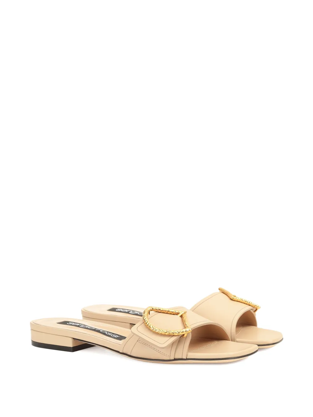 Sergio Rossi leather sandals Neutrals