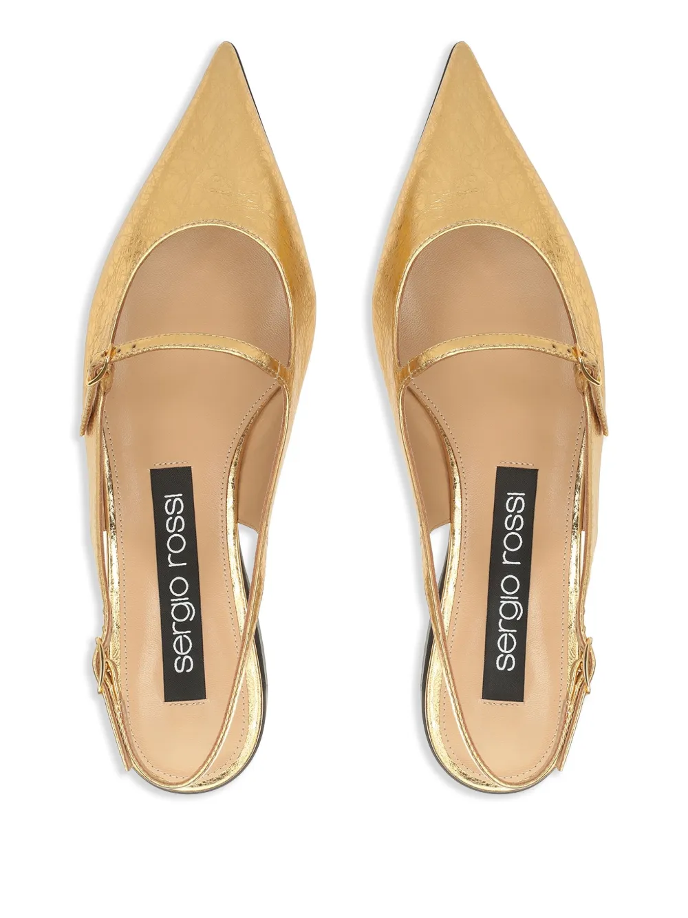 Sergio Rossi Godiva ballerina's Goud