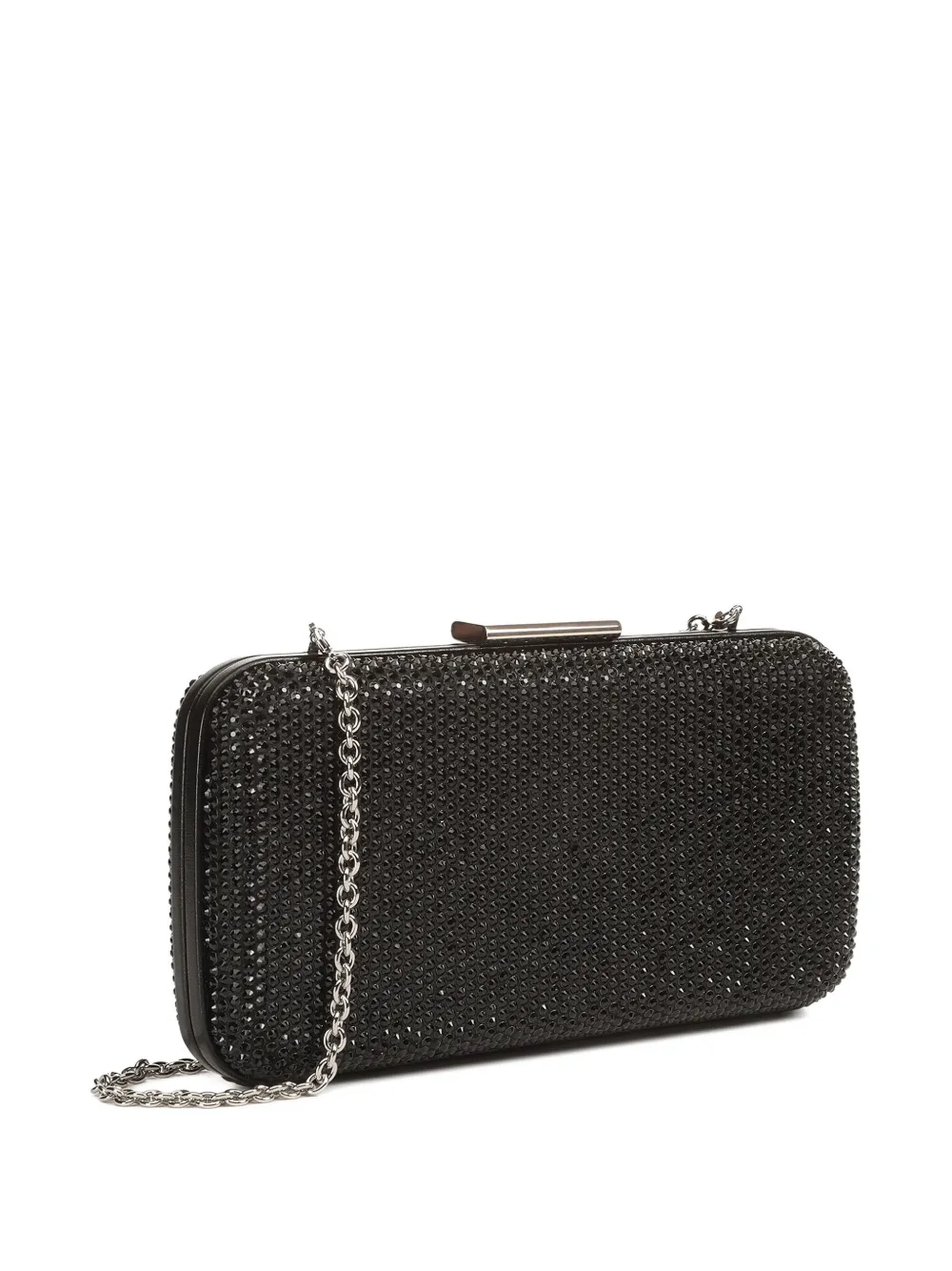 Sergio Rossi crystal-embellished clutch bag Zwart