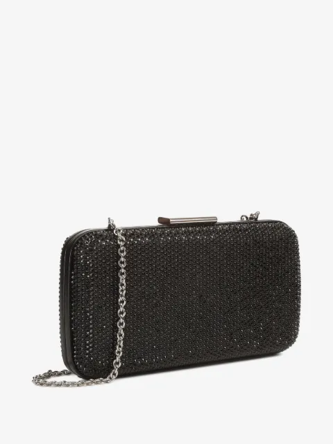 Sergio Rossi bolsa de mano con detalles de cristal