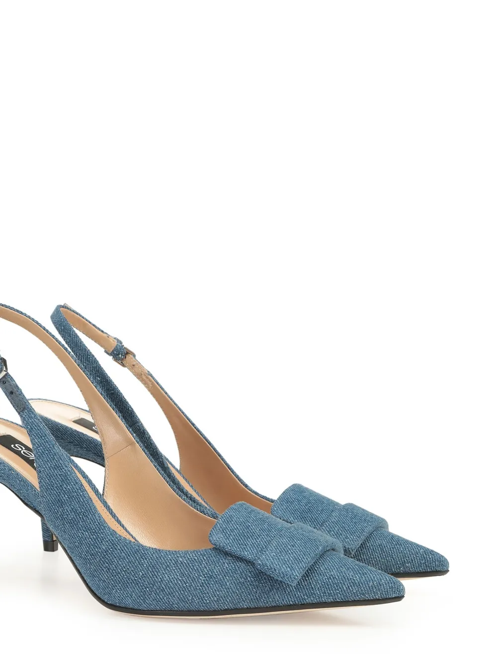 Sergio Rossi 75mm Sr1 Sandals In Blue