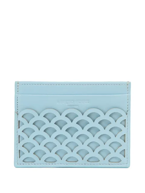 Sergio Rossi porte-cartes Sr Mermaid en cuir