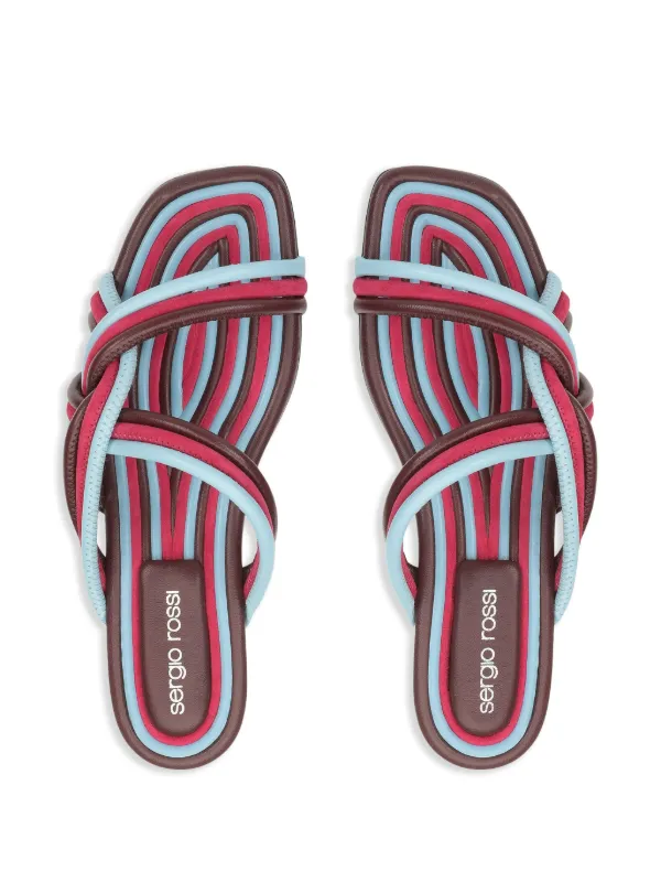 【★完売必至★】SERGIO ROSSI ☆ sr Watamu サンダル Sergio Rossi Watamu サンダル | レッド | FARFETCH JP