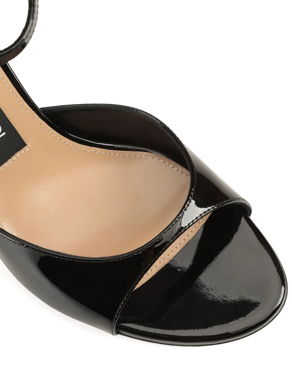 Sergio Rossi 75mm leather sandals Black