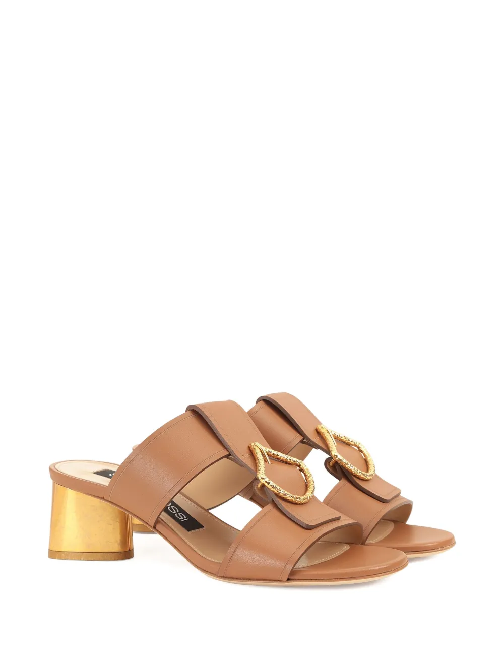 Sergio Rossi leather flat sandals | Heeled Sandals | Image 2
