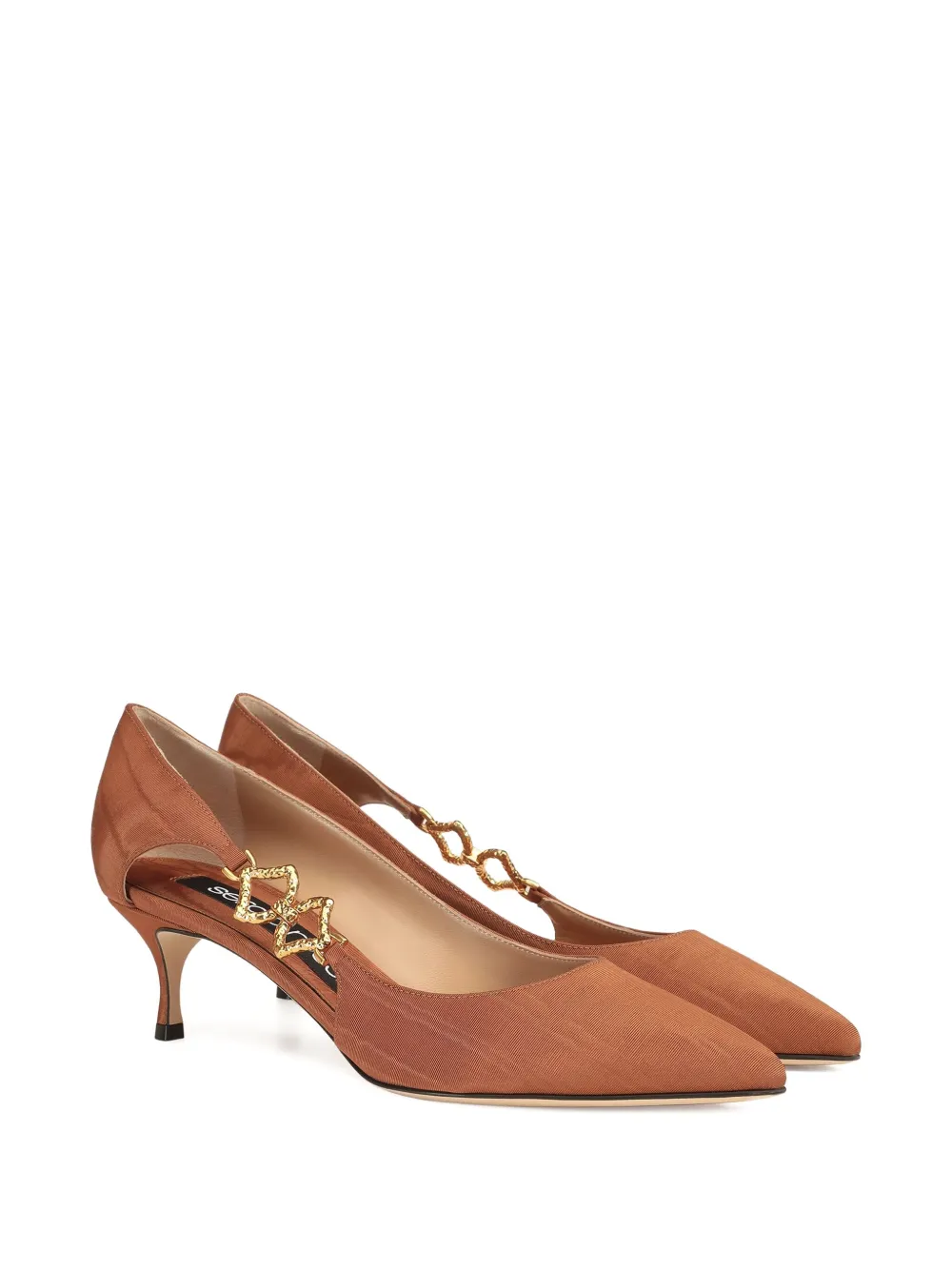 Sergio Rossi leather pumps Brown