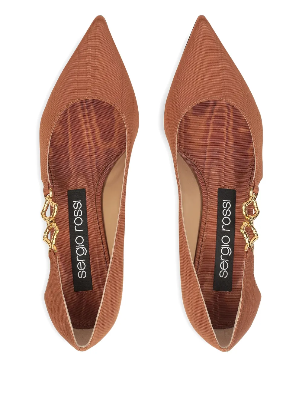 Sergio Rossi leather pumps Brown