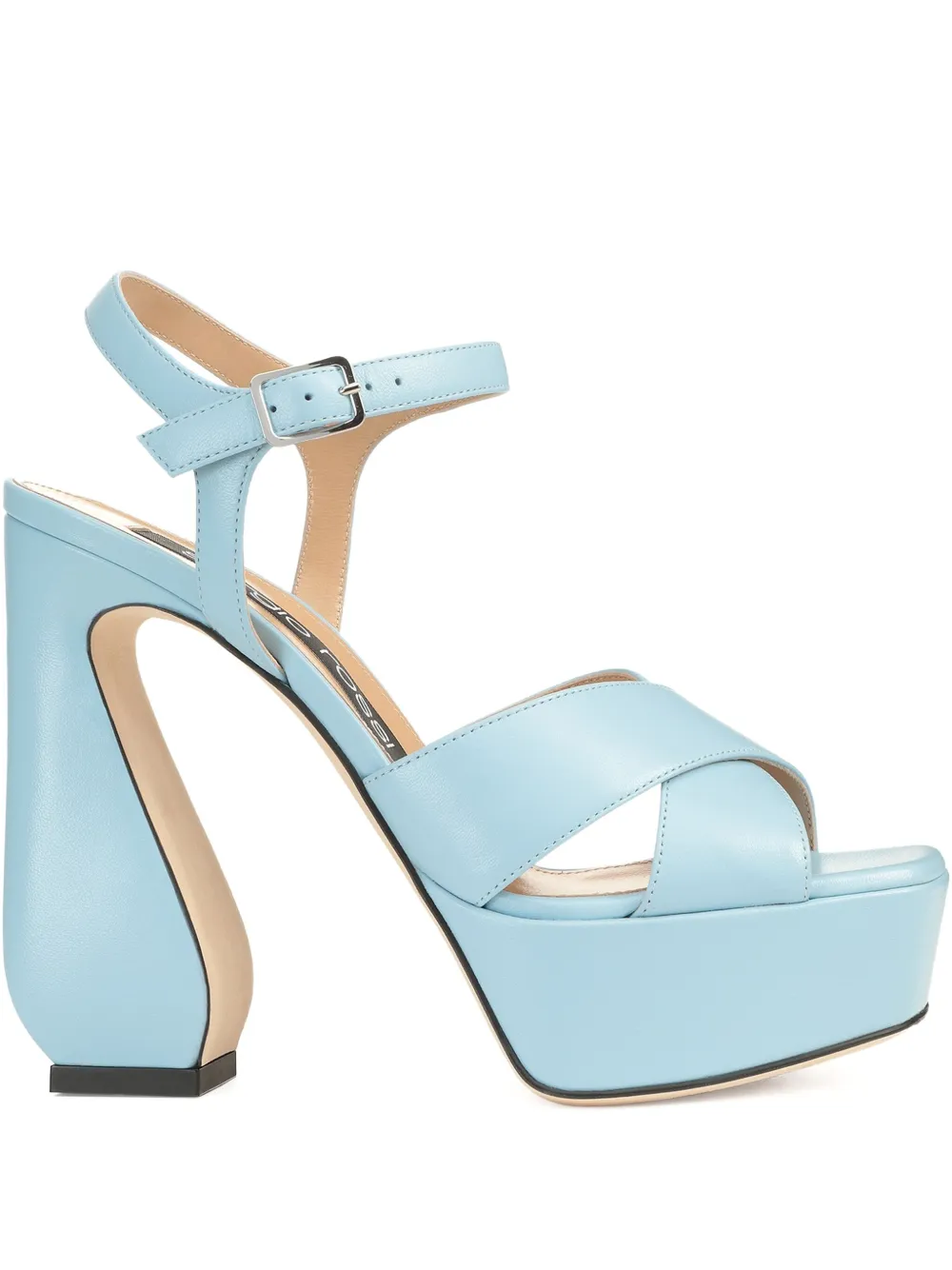 Sergio Rossi Leren sandalen Blauw