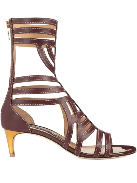 Sergio Rossi 50mm leather cut-out sandals