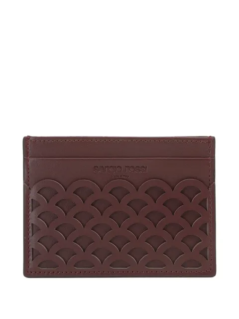 Sergio Rossi Sr Mermaid leather cardholder