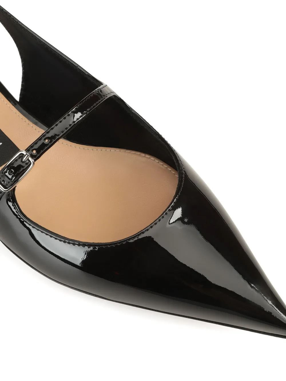 Sergio Rossi leather ballet flats Black
