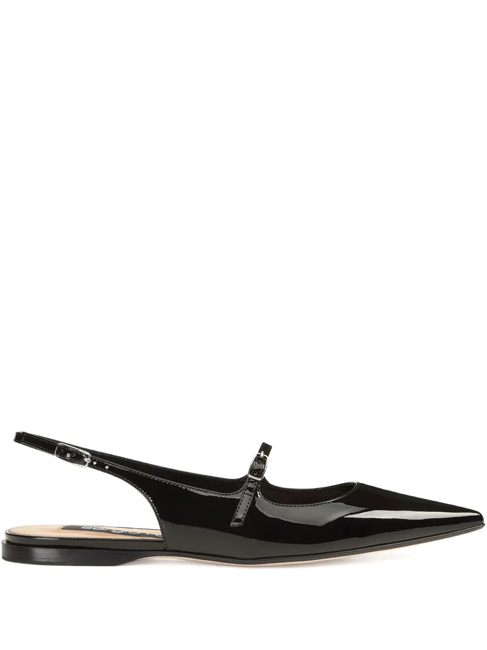 Sergio Rossi leather ballet flats Black