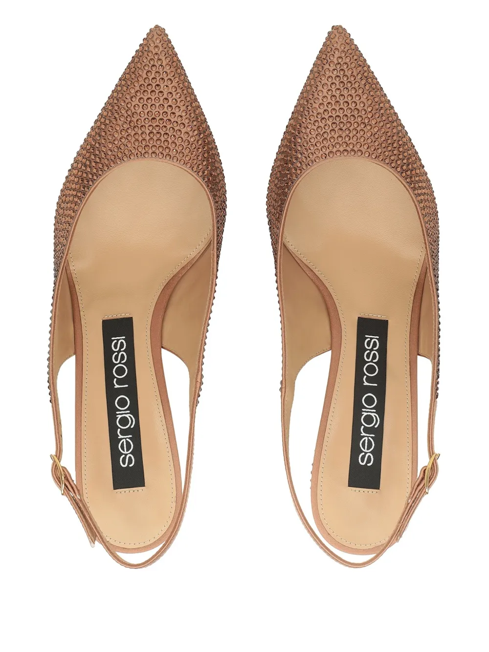 Sergio Rossi 50mm Godiva Sandals In Brown