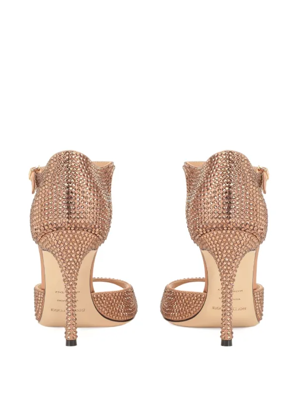 Sergio Rossi 75mm Godiva crystal-embellished Sandals | Neutrals