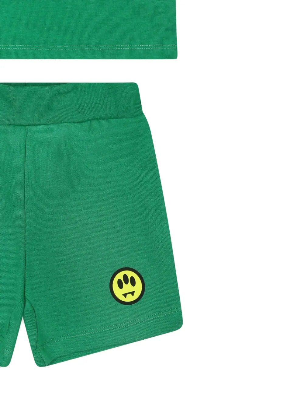 Shop Barrow Logo-print Short Set In Green