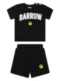 Barrow kids logo-print shorts set - Black