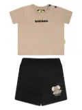 Barrow kids bear-print short set - Neutrals