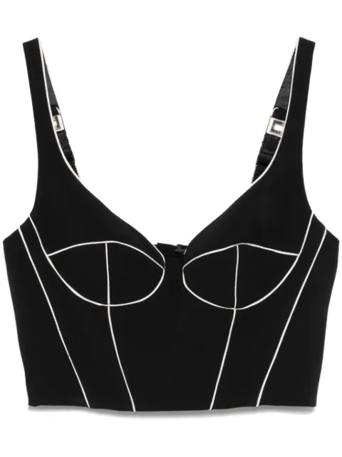 Elisabetta Franchi contrasting corset top