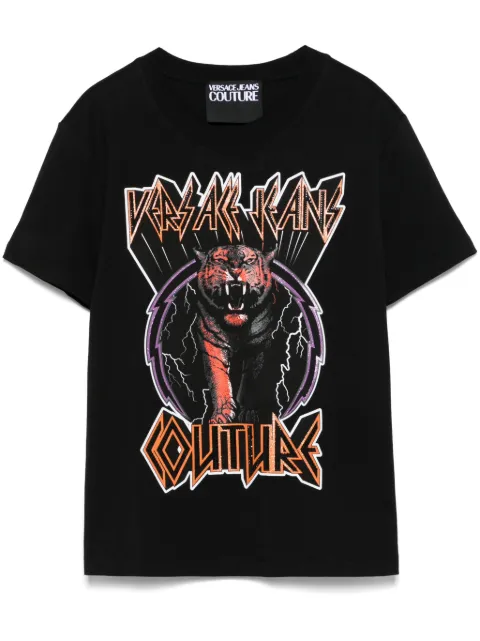 Versace Jeans Couture playera con logo estampado