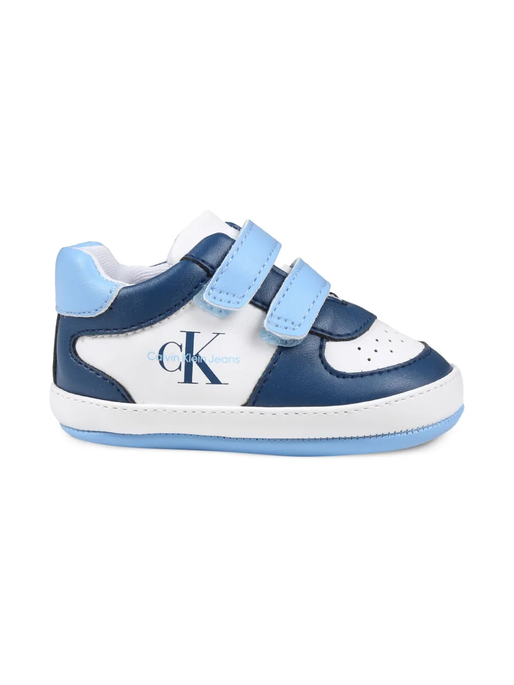 Calvin Klein Kids logo-print sneakers - Blauw