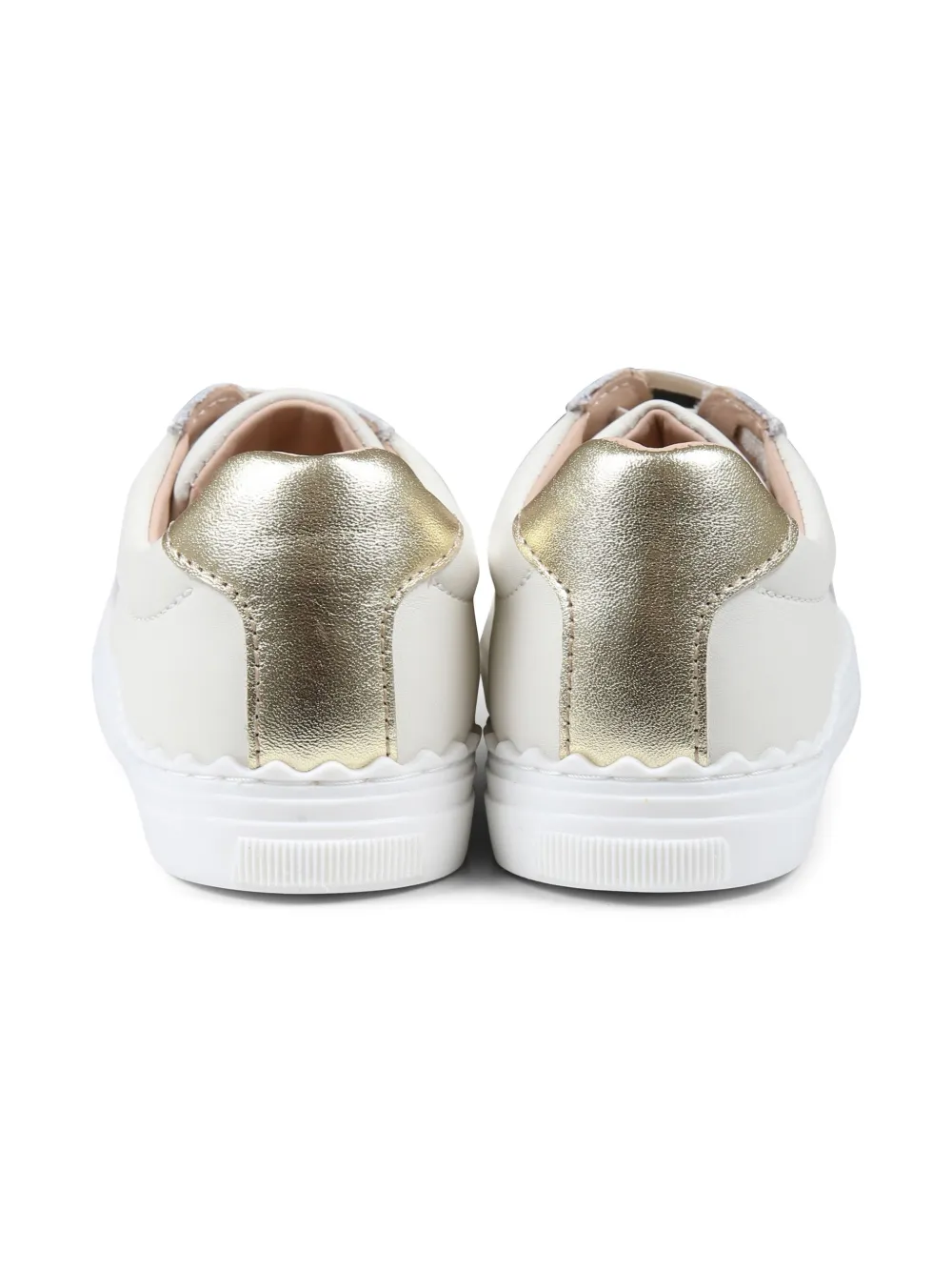 Chloé Kids leather sneakers White