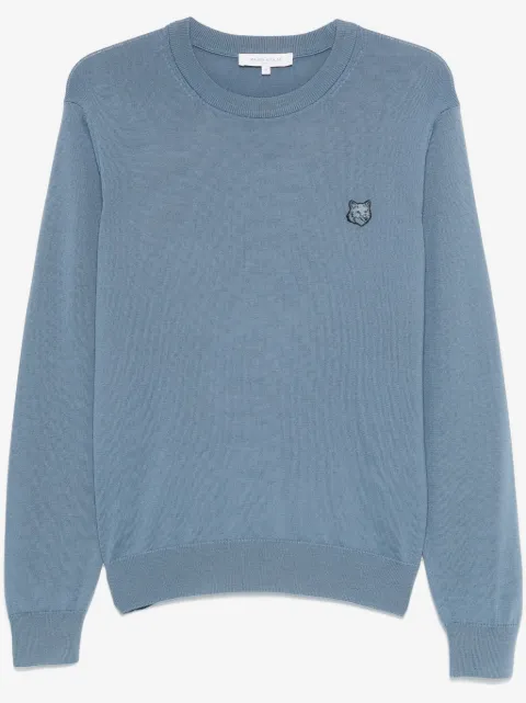 Maison Kitsuné Maglione con applicazione Bold Fox Head
